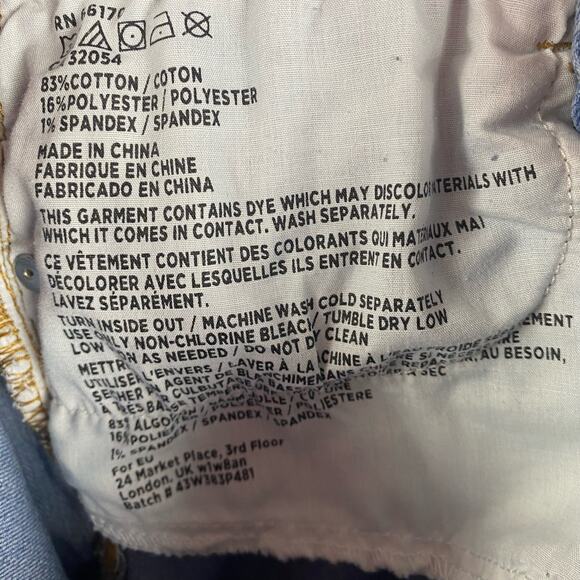 BDG Super High Rise Twig Ankle Jeans Medium Wash Womens Size 27 - Picture 8 of 11